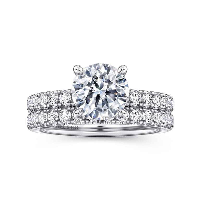 Winslow - 14K White Gold Round Diamond Engagement Ring - 0.35 ct - Shot 4