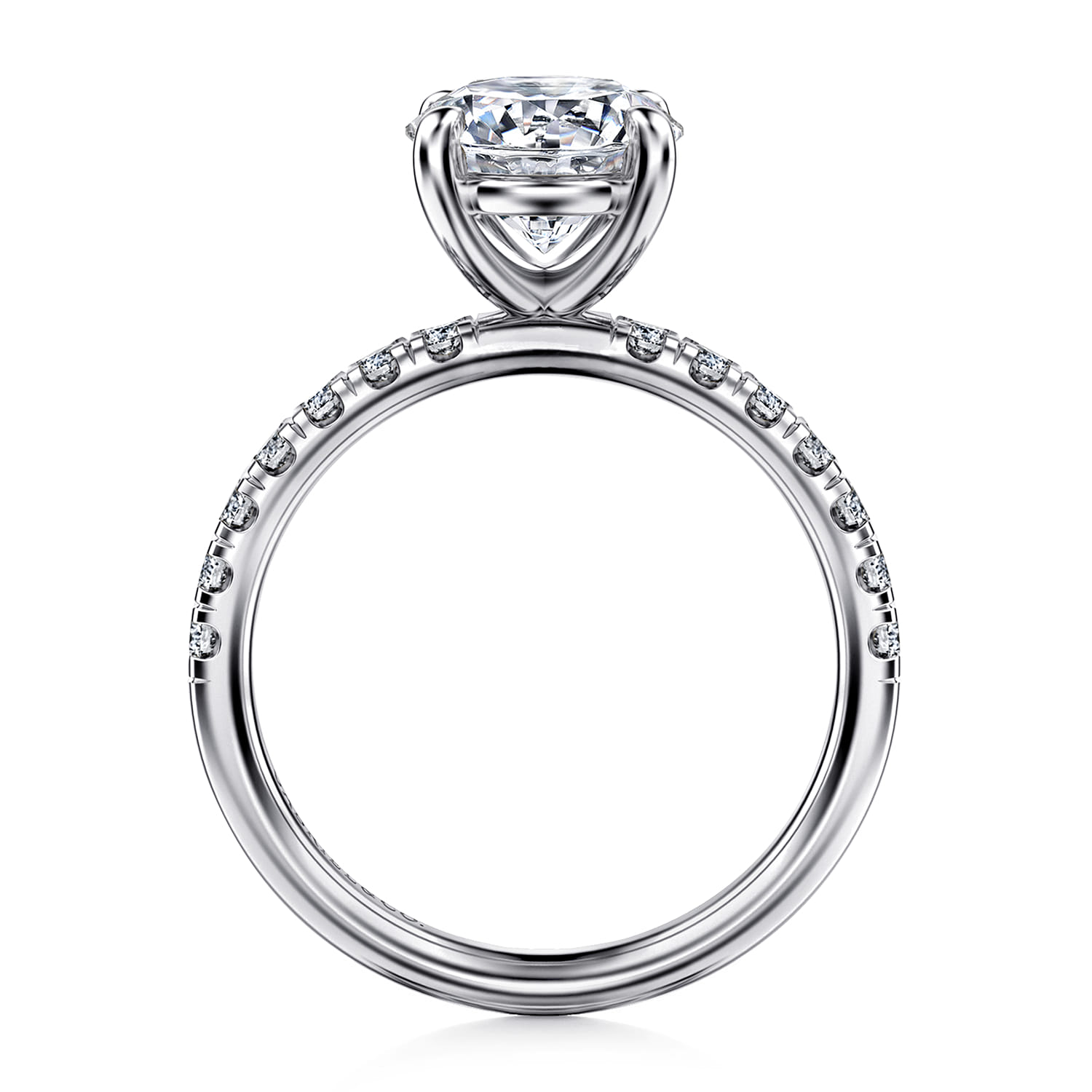 Winslow - 14K White Gold Round Diamond Engagement Ring - 0.35 ct - Shot 2