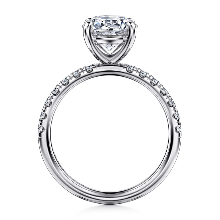 Winslow - 14K White Gold Round Diamond Engagement Ring - 0.35 ct - Shot 2
