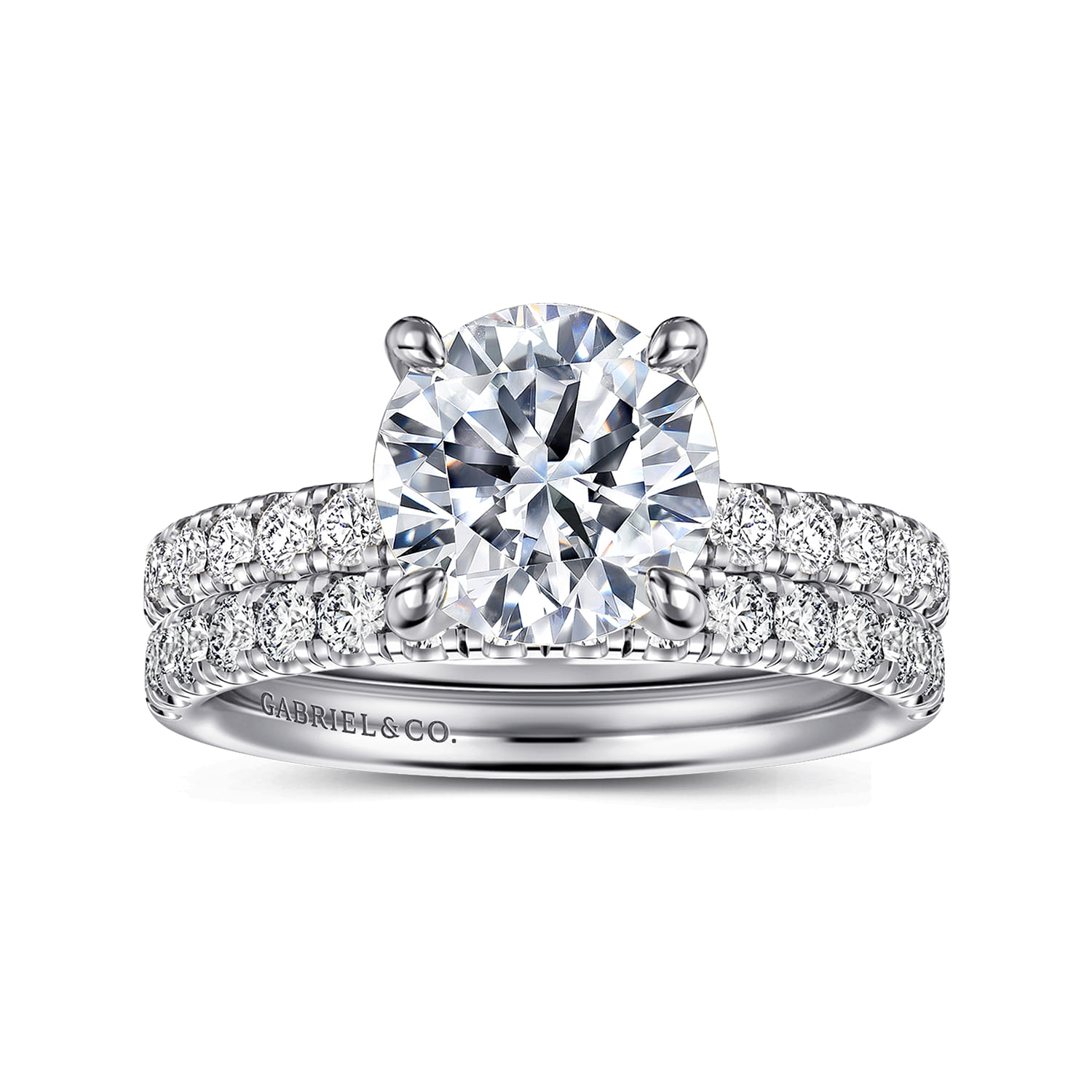 Winslow - 14K White Gold Round Diamond Engagement Ring - 0.35 ct - Shot 4
