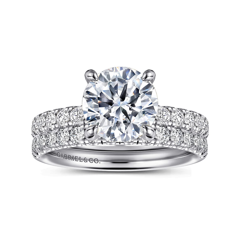 Winslow - 14K White Gold Round Diamond Engagement Ring - 0.35 ct - Shot 4