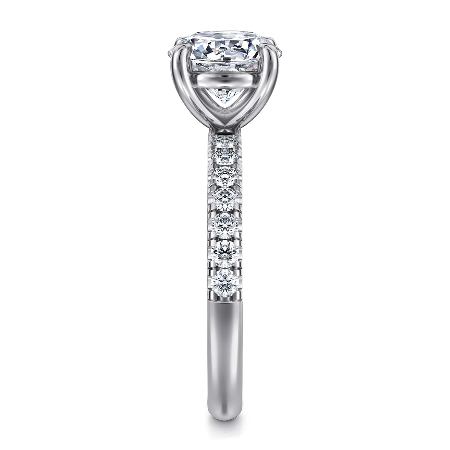 Winslow - 14K White Gold Round Diamond Engagement Ring - 0.35 ct - Shot 5