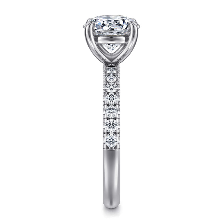 Winslow - 14K White Gold Round Diamond Engagement Ring - 0.35 ct - Shot 5