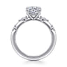 Carinna - 14K White Gold Round Diamond Engagement Ring - 0.23 ct