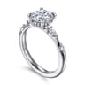Carinna - 14K White Gold Round Diamond Engagement Ring - 0.23 ct
