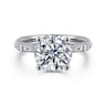 Carroline - 14K White Gold Round Diamond Engagement Ring - 0.18 ct