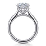 Carroline - 14K White Gold Round Diamond Engagement Ring - 0.18 ct