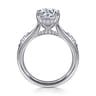 Carroline - 14K White Gold Round Diamond Engagement Ring - 0.16 ct