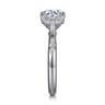 Carroline - 14K White Gold Round Diamond Engagement Ring - 0.16 ct