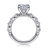 Cindie - 14K White Gold Round Diamond Engagement Ring - 0.4 ct