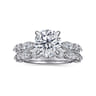 Cindie - 14K White Gold Round Diamond Engagement Ring - 0.4 ct