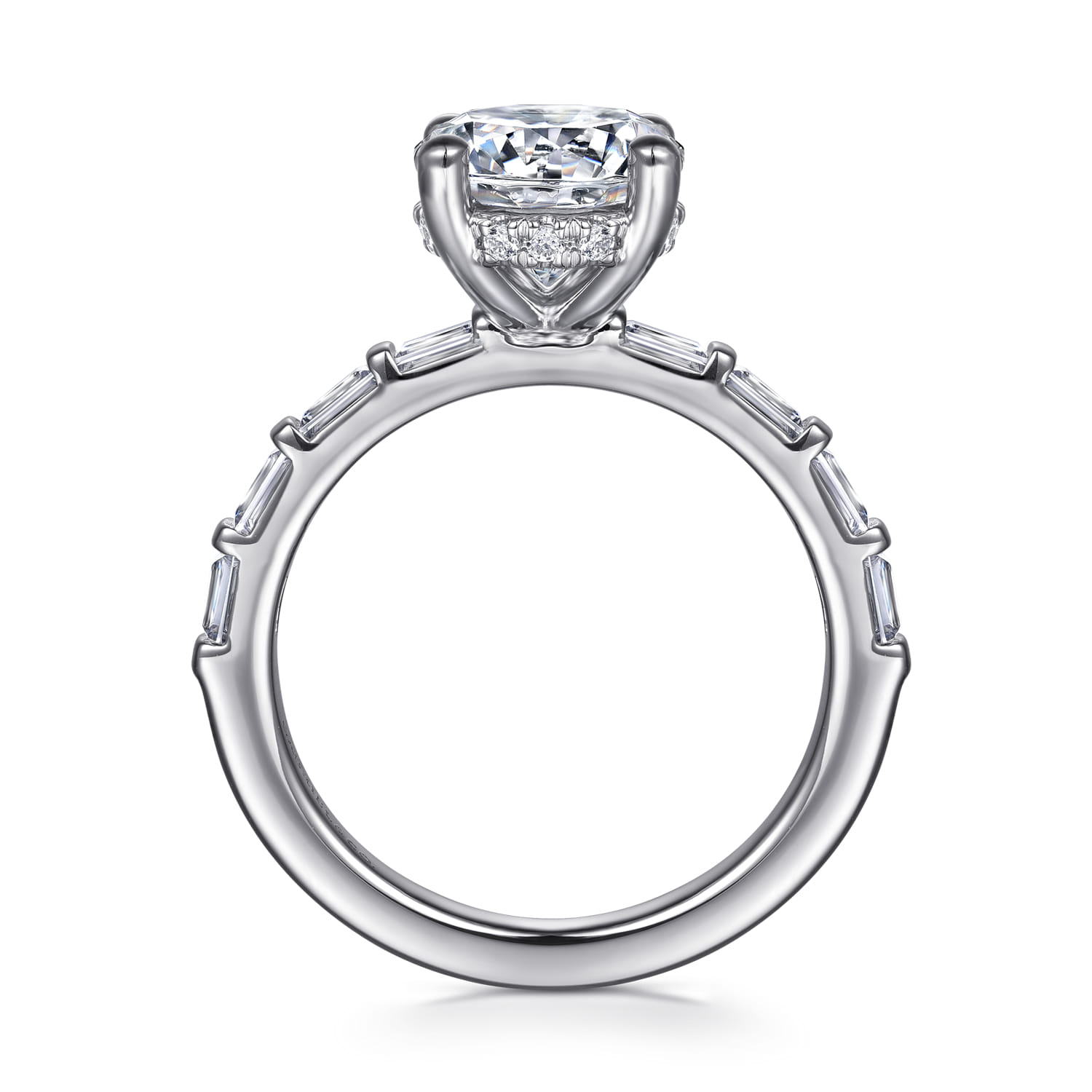 Joanie - 14K White Gold Round Diamond Engagement Ring - 0.6 ct - Shot 2