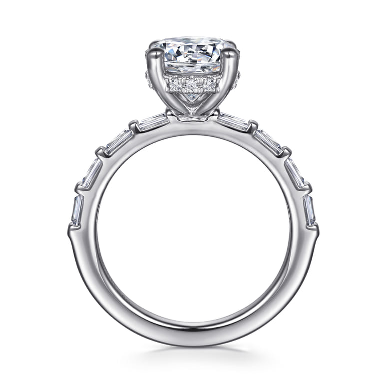 Joanie - 14K White Gold Round Diamond Engagement Ring - 0.6 ct - Shot 2