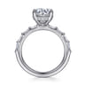 Joanie - 14K White Gold Round Diamond Engagement Ring - 0.6 ct