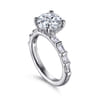 Joanie - 14K White Gold Round Diamond Engagement Ring - 0.6 ct