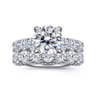 Clove - 14K White Gold Round Diamond Engagement Ring - 2.2 ct
