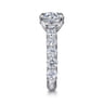 Clove - 14K White Gold Round Diamond Engagement Ring - 2.2 ct