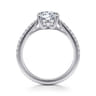 Amabel - 14K White Gold Round Diamond Engagement Ring - 0.18 ct