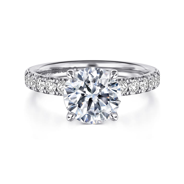 Winslow - 14K White Gold Round Diamond Engagement Ring - 0.5 ct - Shot 1