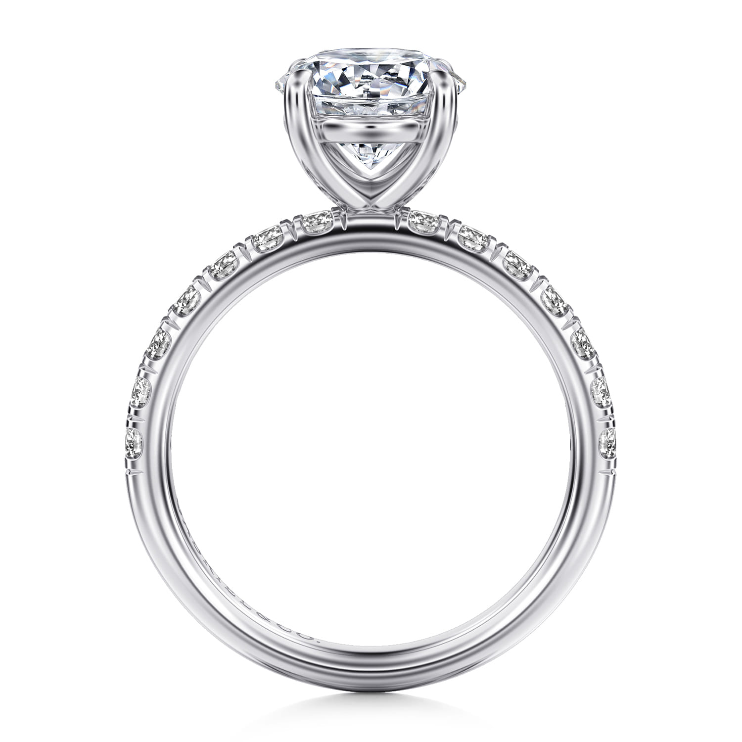 Winslow - 14K White Gold Round Diamond Engagement Ring - 0.5 ct - Shot 2