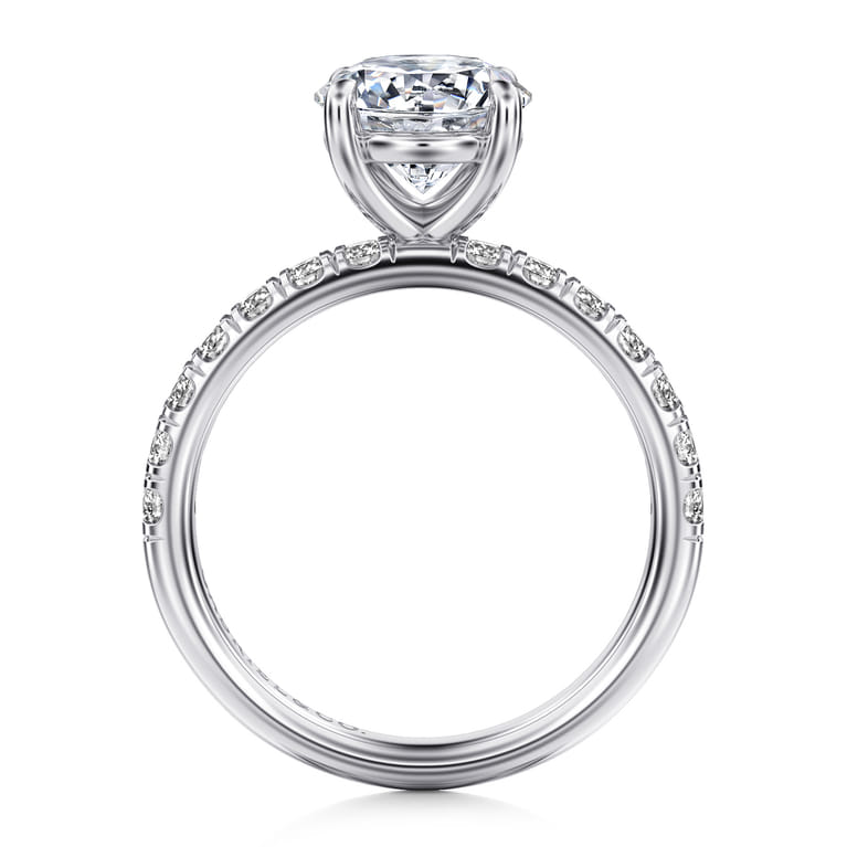 Winslow - 14K White Gold Round Diamond Engagement Ring - 0.5 ct - Shot 2