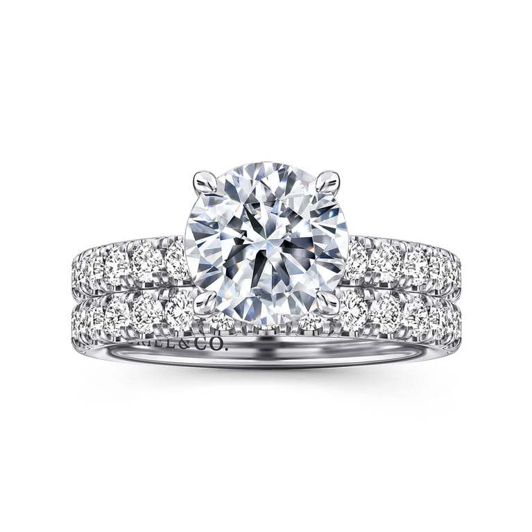 Winslow - 14K White Gold Round Diamond Engagement Ring - 0.5 ct - Shot 4
