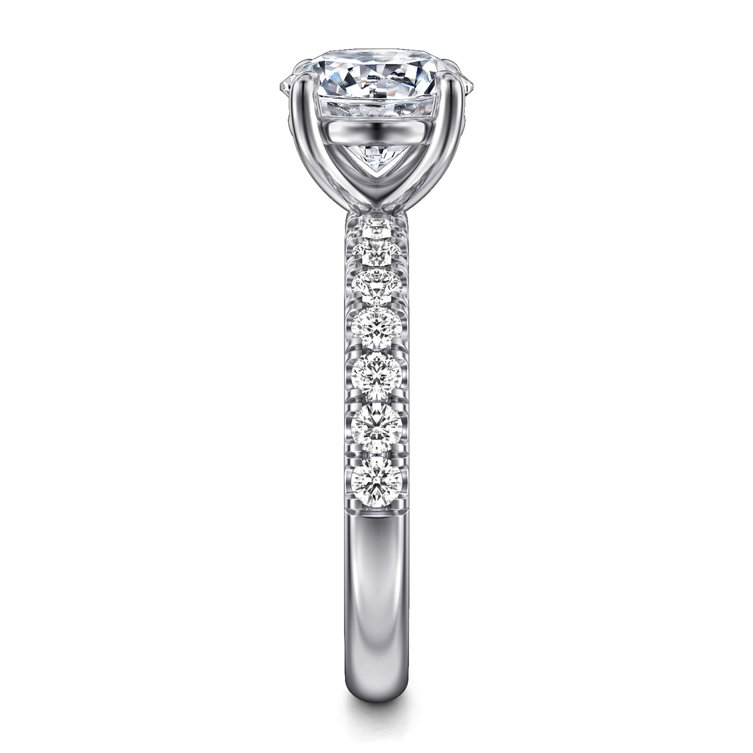 Winslow - 14K White Gold Round Diamond Engagement Ring - 0.5 ct - Shot 5
