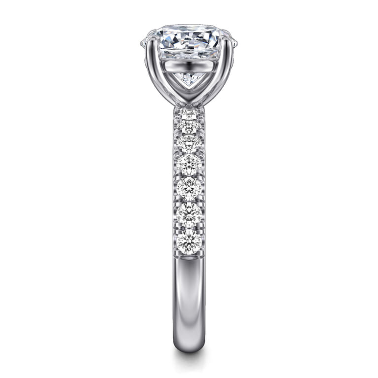 Winslow - 14K White Gold Round Diamond Engagement Ring - 0.5 ct - Shot 5