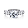 Winslow - 14K White Gold Round Diamond Engagement Ring - 0.8 ct