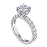 Winslow - 14K White Gold Round Diamond Engagement Ring - 0.8 ct