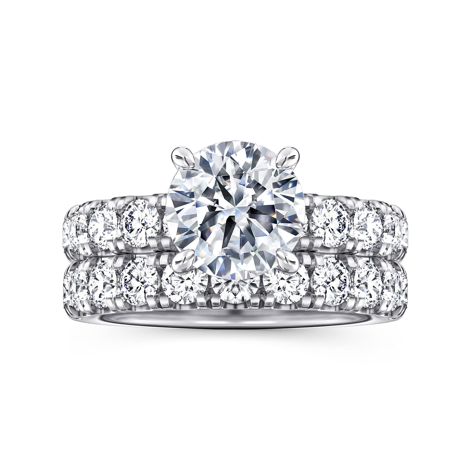 Winslow - 14K White Gold Round Diamond Engagement Ring - 1 ct - Shot 4
