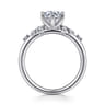 Allure - 14K White Gold Round Diamond Engagement Ring - 0.17 ct