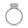 Lorenzo - 14K White Gold Round Diamond Engagement Ring - 0.23 ct