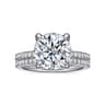 Lorenzo - 14K White Gold Round Diamond Engagement Ring - 0.23 ct