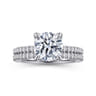 Lorenzo - 14K White Gold Round Diamond Engagement Ring - 0.23 ct