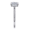 Lorenzo - 14K White Gold Round Diamond Engagement Ring - 0.23 ct