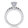 Wyatt - 14K White Gold Round Diamond Engagement Ring - 0.4 ct