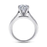 Nicola - 14K White Gold Round Diamond Channel Set Engagement Ring - 0.46 ct