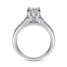 Nicola - 14K White Gold Round Diamond Channel Set Engagement Ring - 0.46 ct
