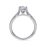 Luciole - 14K White Gold Round Diamond Engagement Ring - 0.57 ct