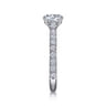 Luciole - 14K White Gold Round Diamond Engagement Ring - 0.57 ct