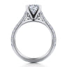 Erica - 14K White Gold Round Diamond Engagement Ring - 0.51 ct