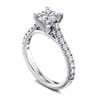 Erica - 14K White Gold Round Diamond Engagement Ring - 0.51 ct