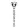 Erica - 14K White Gold Round Diamond Engagement Ring - 0.51 ct