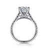 Erica - 14K White Gold Round Diamond Engagement Ring - 0.51 ct