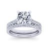 Erica - 14K White Gold Round Diamond Engagement Ring - 0.51 ct