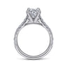 Erica - 14K White Gold Round Diamond Engagement Ring - 0.51 ct