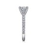 Erica - 14K White Gold Round Diamond Engagement Ring - 0.51 ct