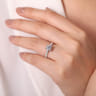 Erica - 14K White Gold Round Diamond Engagement Ring - 0.51 ct