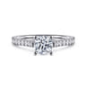 Shanna - 14K White Gold Round Diamond Engagement Ring - 0.28 ct